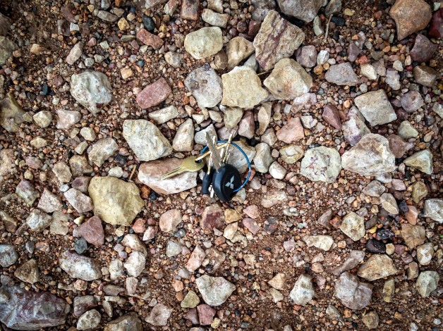 1-2 inch in diameter rocks can be tricky to navigate in Amuri Cloud sandals.