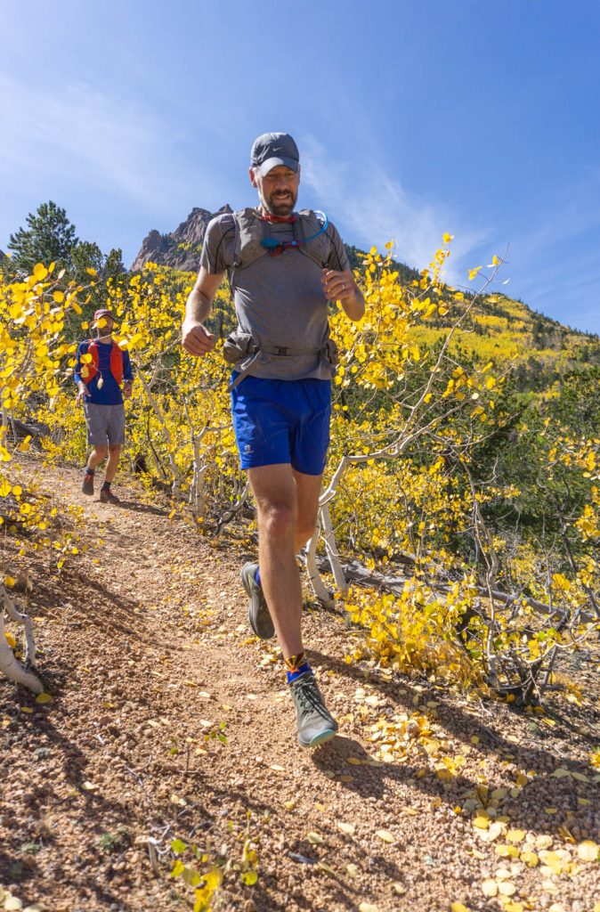 Brian descends a smooth singletrack in the Terra Kigers.