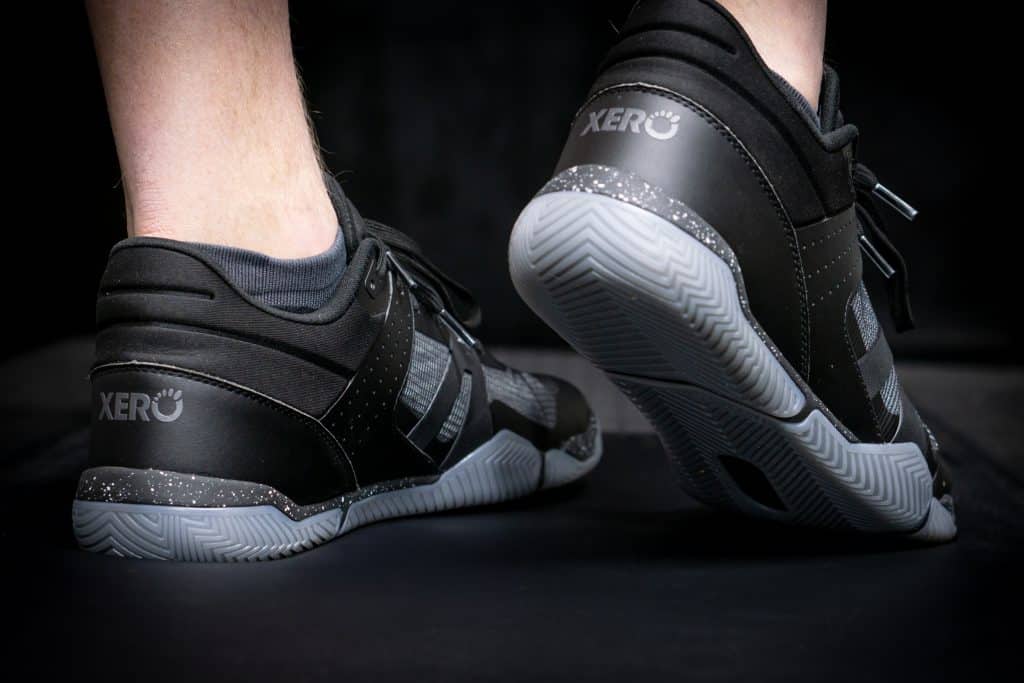 xero shoes x1 basketball shoe rear profile